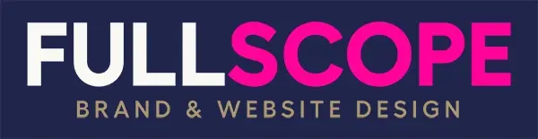 Fullscope brand strategy and website design package logo