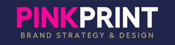 PinkPrint brand strategy and design package logo