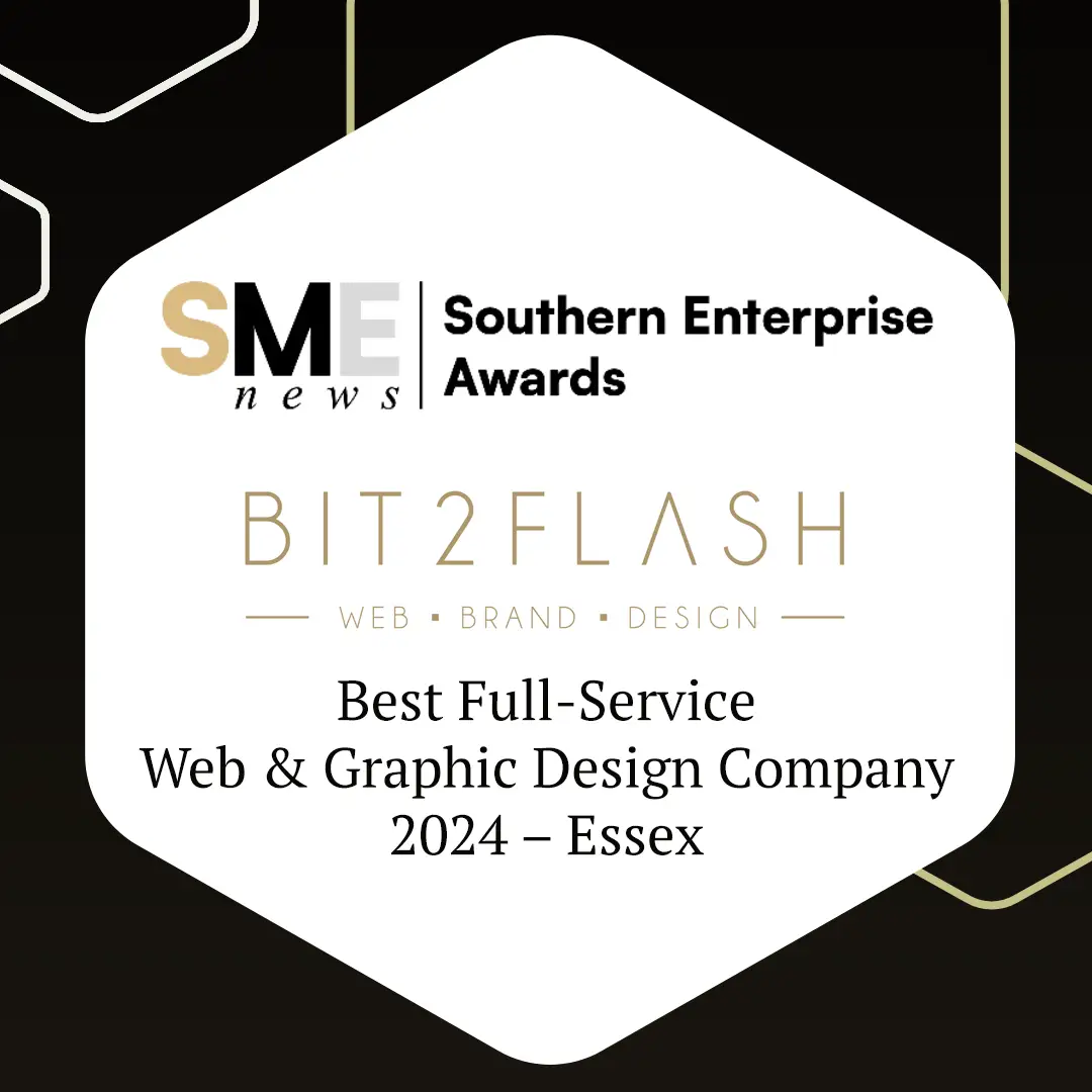 SME News Southern Enterprise awards - Bit2Flash - Best full service web and graphic design company 2024 - Essex